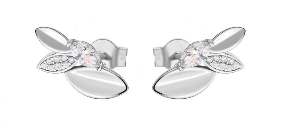 Rosato Půvabné stříbrné náušnice s&nbsp;kubickými zirkony Gaia RZGA50 - Náušnice Pecky