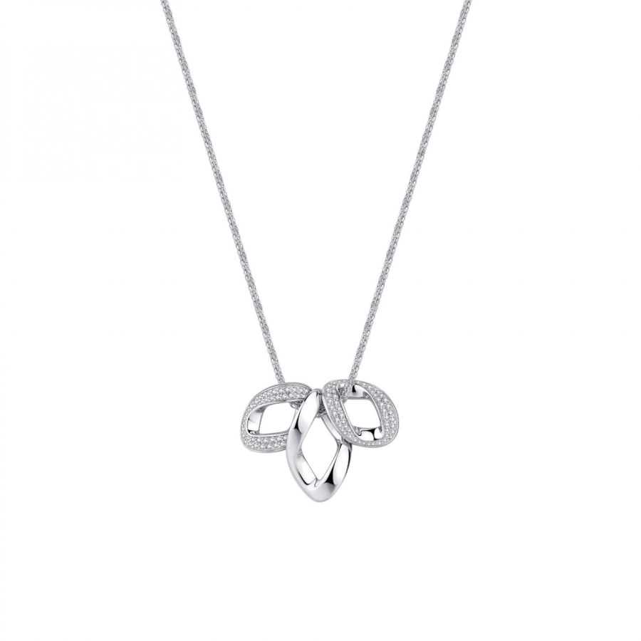 Rosato Půvabný stříbrný náhrdelník se zirkony Eva RZEV02 - Náhrdelníky