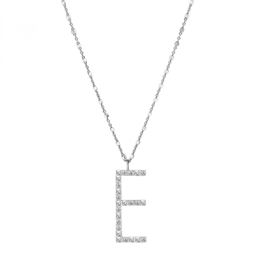 Rosato Stříbrný náhrdelník s přívěskem E Cubica RZCU05 (řetízek, přívěsek) - Náhrdelníky