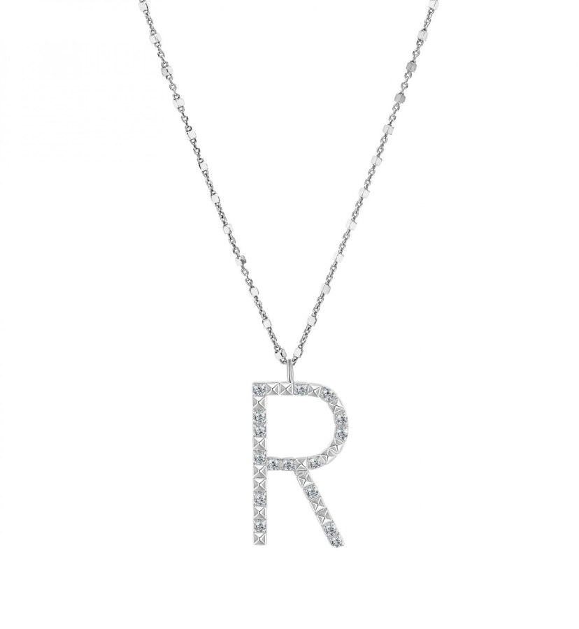 Rosato Stříbrný náhrdelník s přívěskem R Cubica RZCU18 (řetízek, přívěsek) - Náhrdelníky