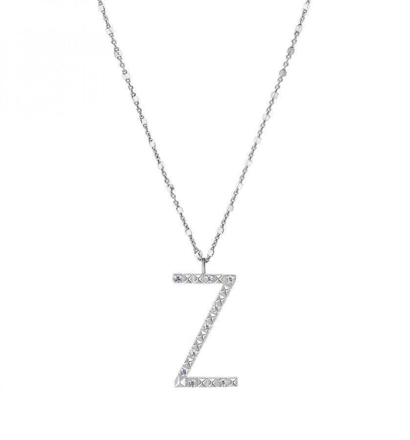 Rosato Stříbrný náhrdelník s přívěskem Z Cubica RZCU26 (řetízek, přívěsek) - Náhrdelníky