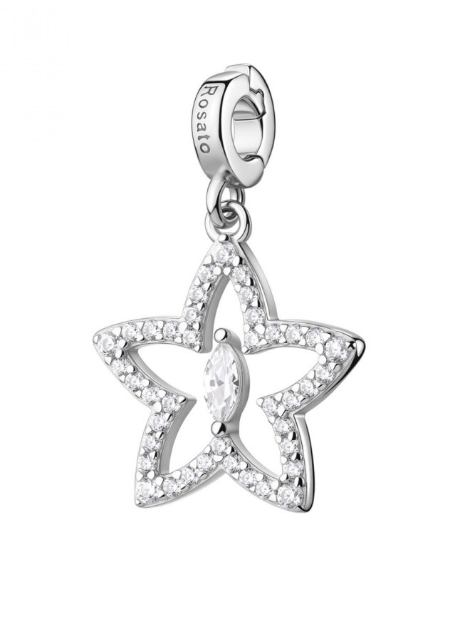 Rosato Stříbrný přívěsek Hvězda s&nbsp;kubickými zirkony Storie RZ261R - Přívěsky Přívěsky na náramky