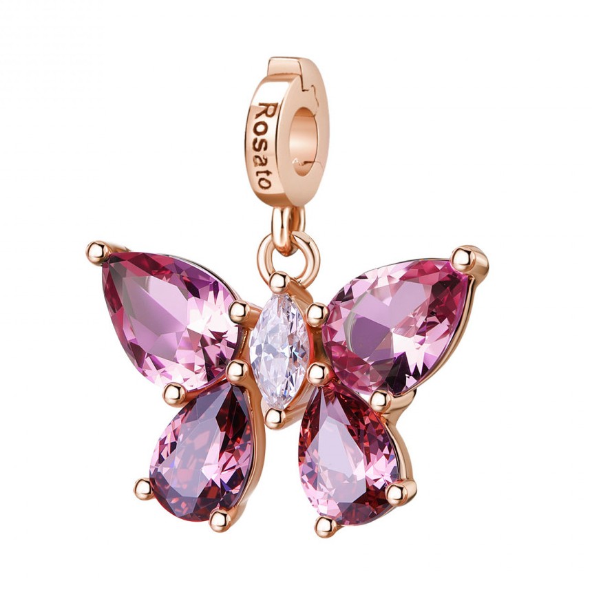 Rosato Úchvatný pozlacený přívěsek Motýlek Storie RZLE089