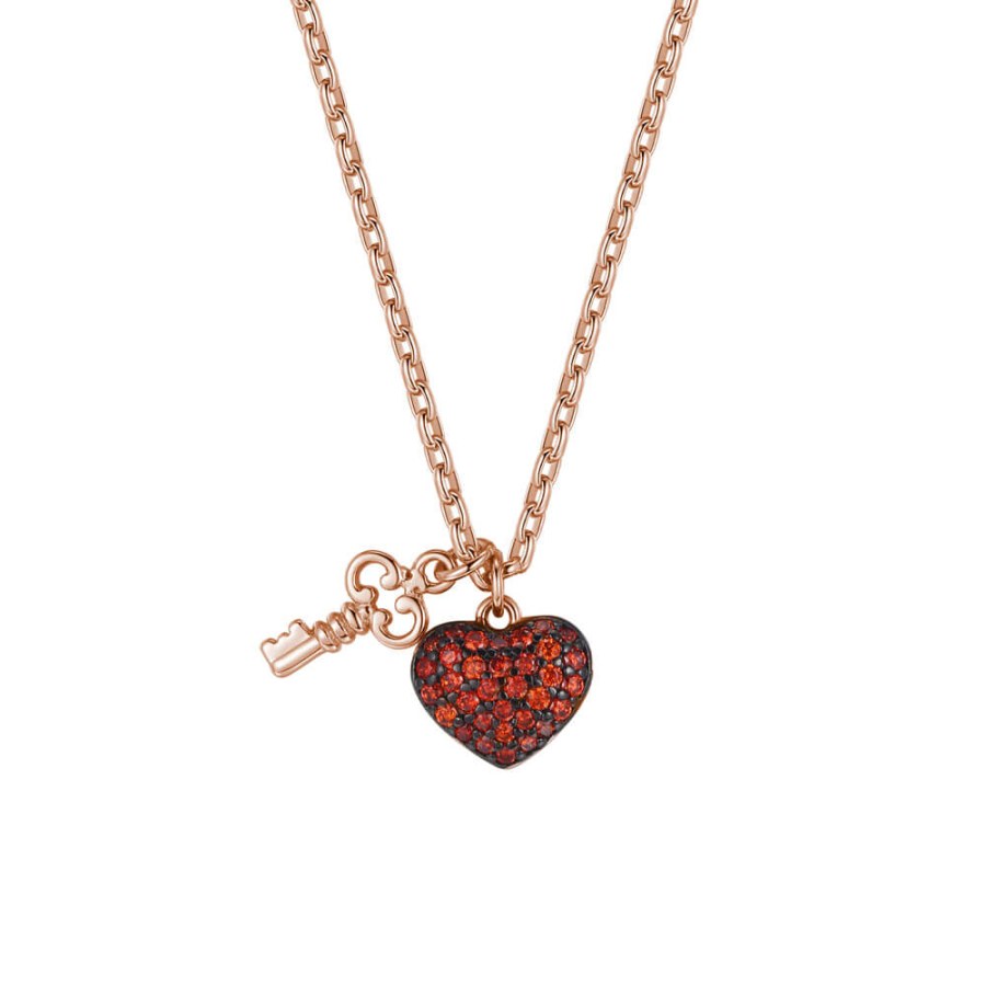 Rosato Zamilovaný bronzový náhrdelník Storie RZC045 (řetízek, přívěsky) - Náhrdelníky