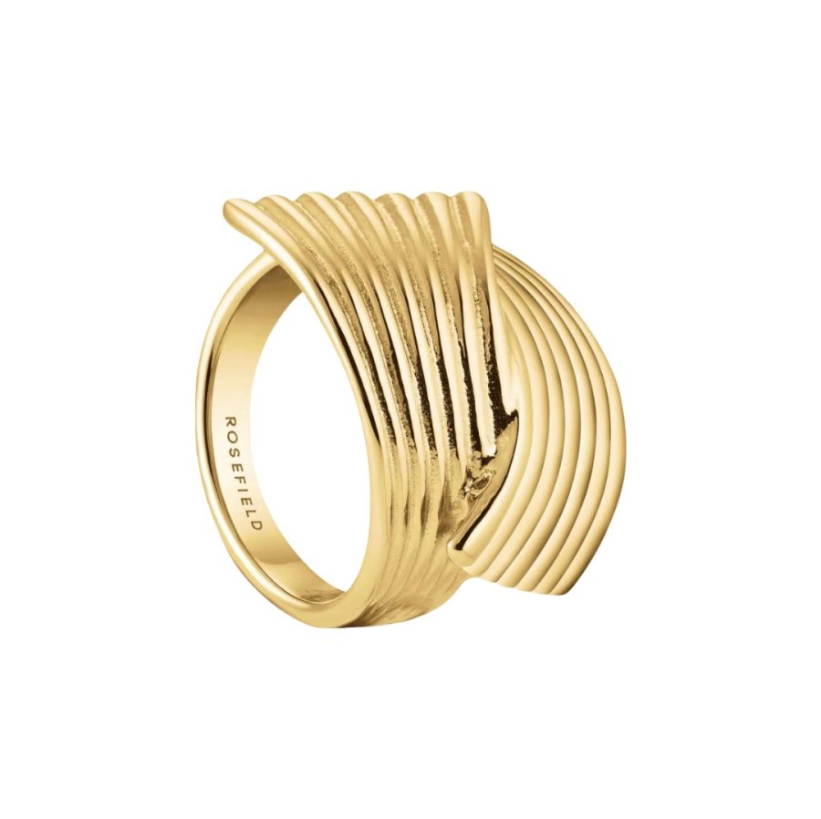 Rosefield Designový pozlacený prsten pro ženy JRSK 50 mm Rosefield Designový pozlacený prsten pro ženy JRSK 50 mm - Prsteny Prsteny bez kamínku