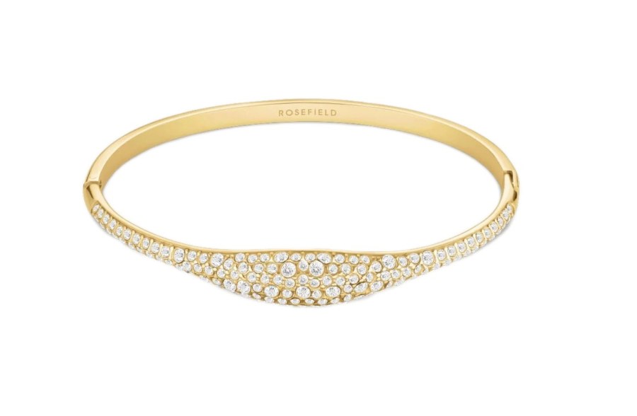 Rosefield Luxusní pozlacený náramek s krystaly Pavé JBPBG-J1237