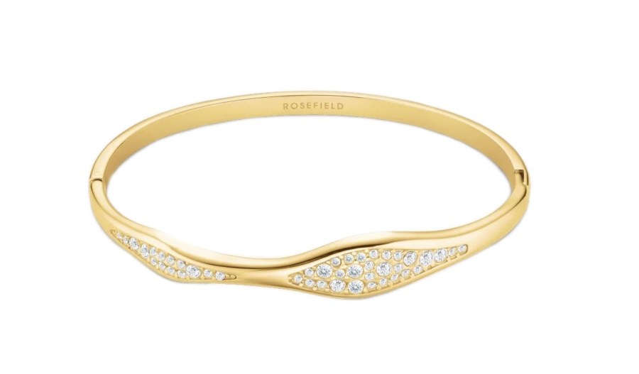 Rosefield Třpytivý pevný náramek s&nbsp;krystaly Pavé JBPWG-J1235 - Náramky Pevné náramky