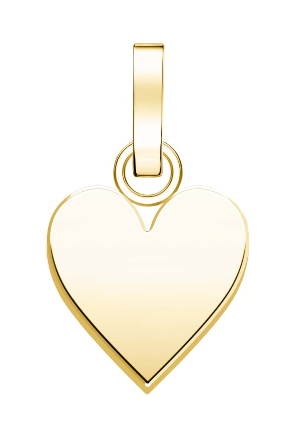 Rosefield Romantický pozlacený přívěsek Srdce The Pendant PE-Gold-Heart - Náramky Přívěsky na náramky