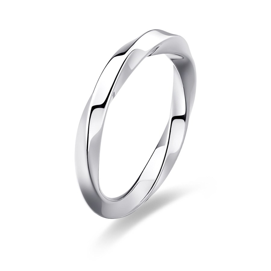 S`Agapõ Elegantní ocelový prsten For Love SFV45 56 mm - Prsteny Prsteny bez kamínku
