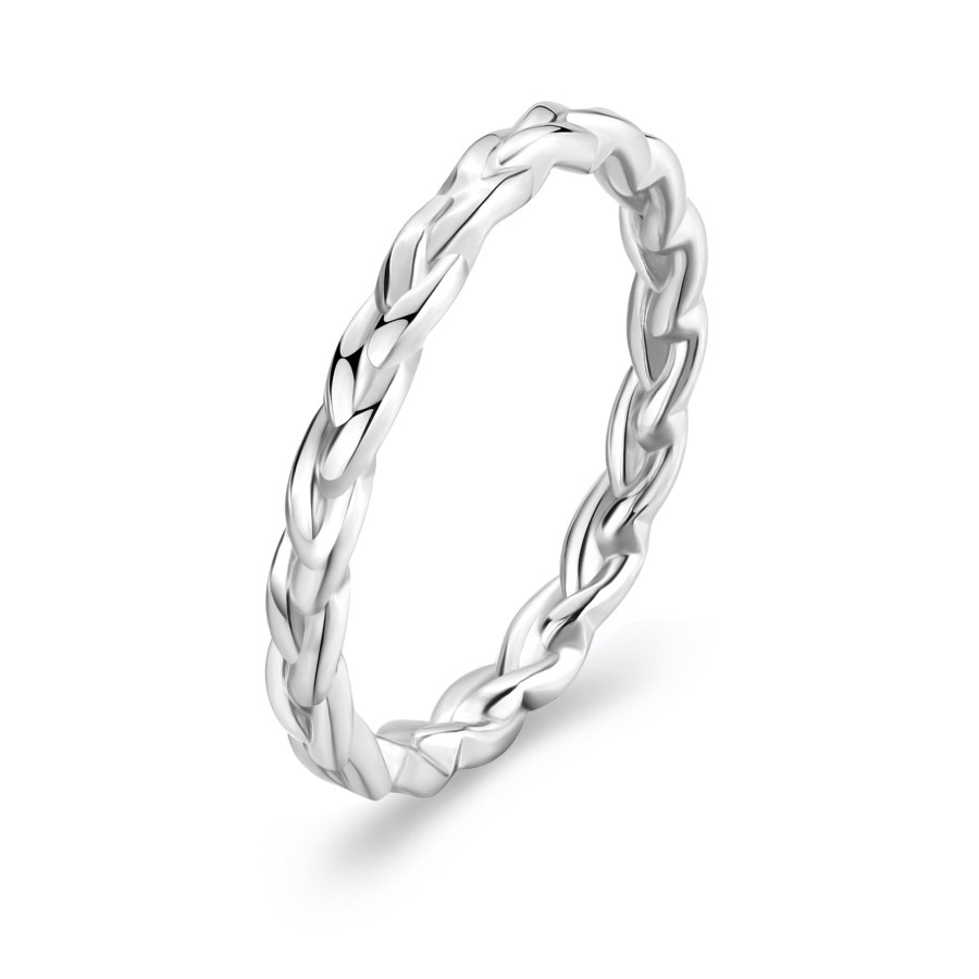 S`Agapõ Stylový ocelový prsten For Love SFV47 61 mm - Prsteny Prsteny bez kamínku