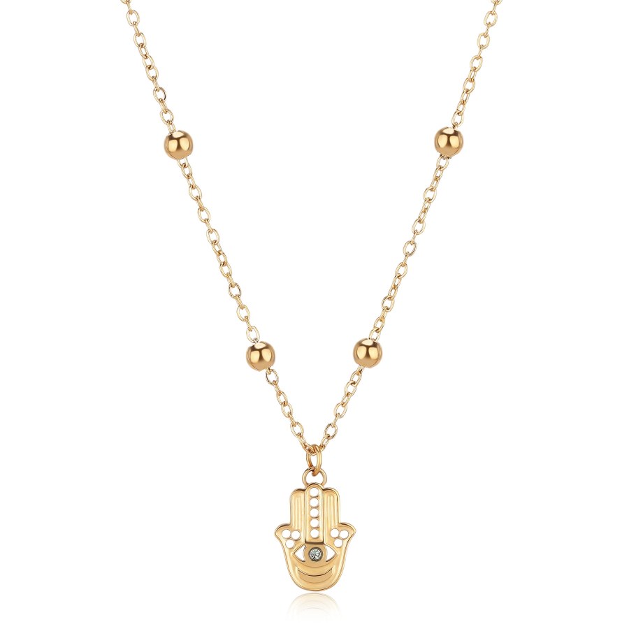 S´Agapo Luxusní náhrdelník Hamsa - Ruka Fátimy Witch SWH08 S´Agapo Luxusní náhrdelník Hamsa - Ruka Fátimy Witch SWH08 - Náhrdelníky Náhrdelníky s kameny
