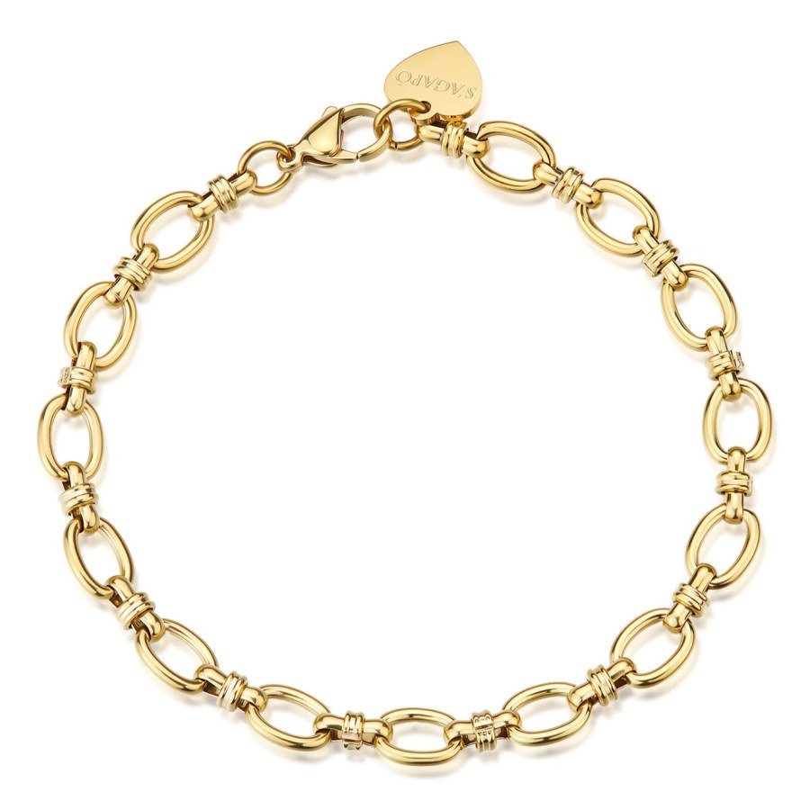 S´Agapo Moderní ocelový náramek Chunky SHK117