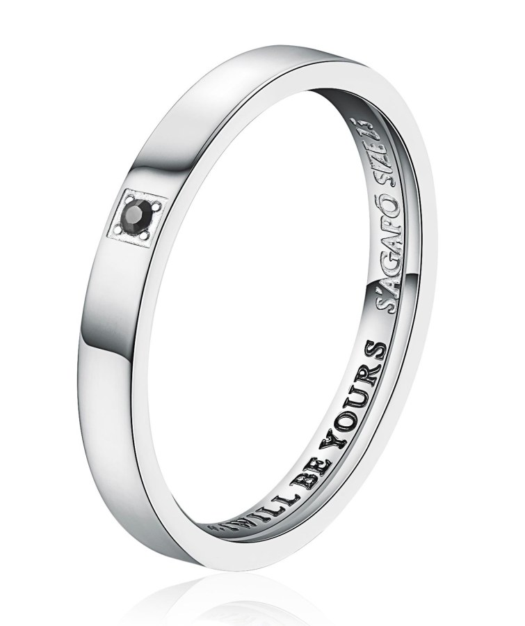 S´Agapo Pánský snubní prsten se Swarovski krystalem For Love SFV32 67 mm S´Agapo Pánský snubní prsten se Swarovski krystalem For Love SFV32 67 mm - Prsteny Snubní prsteny Snubní prsteny s kamínkem