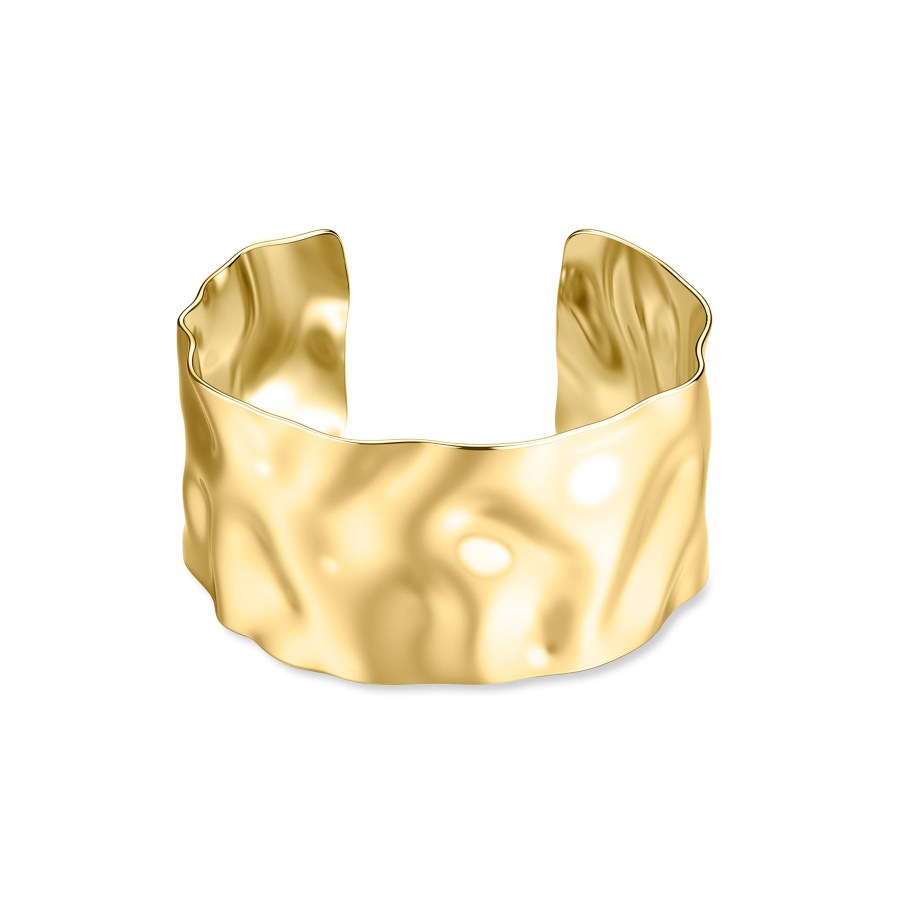 S´Agapo Pozlacený otevřený náramek Emotion SMO14 - Náramky Pevné náramky