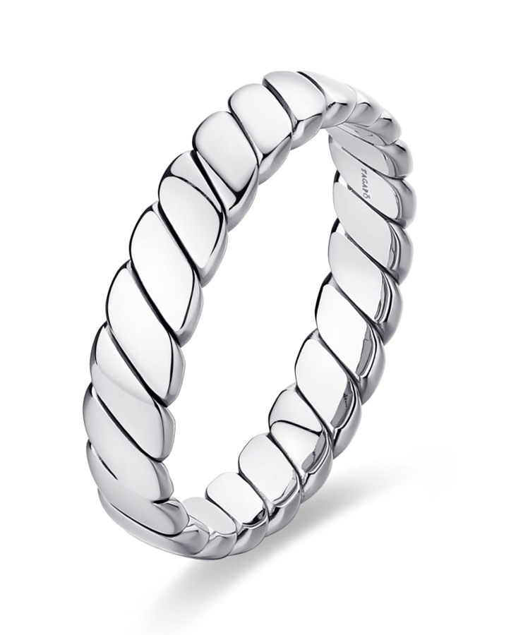 S´Agapo Stylový dámský prsten z&nbsp;oceli For Love SFV43 54 mm - Prsteny Prsteny bez kamínku