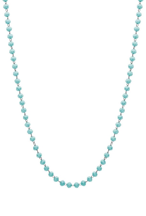 S`Agapõ Tyrkysový korálkový náhrdelník na přívěsky Happy SHAC57 - Náhrdelníky