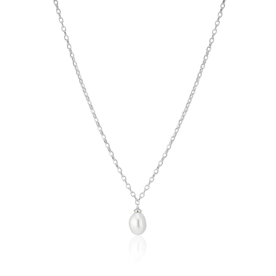 Sif Jakobs Elegantní stříbrný náhrdelník s barokní perlou Padua SJ-N2455-P - Náhrdelníky