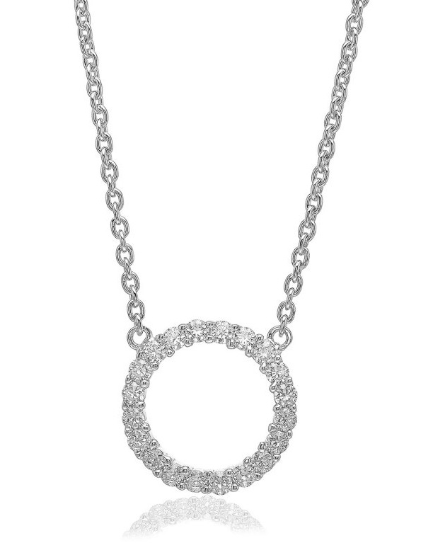 Sif Jakobs Okouzlující stříbrný náhrdelník s kubickými zirkony Biella SJ-C338(1)-CZ - Náhrdelníky