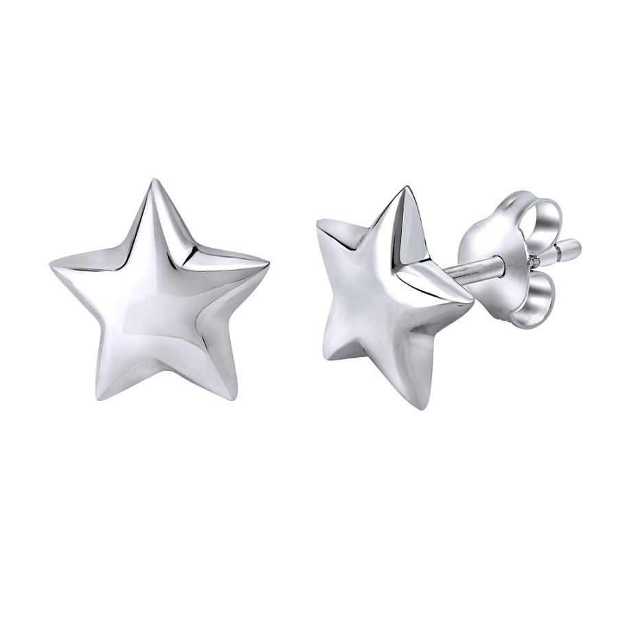 Silvego Stříbrné náušnice hvězdičky PRM11462