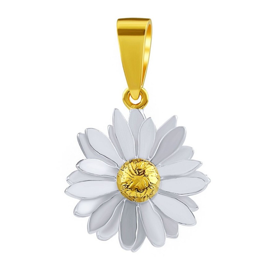 Silvego Stříbrný přívěsek Sedmikráska zlacená 18kt. zlatem KRN1106PGP - Přívěsky Přívěsky na řetízky