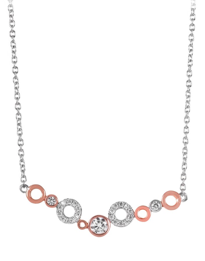 Silver Cat Bicolor dámský náhrdelník se zirkony SC346 - Náhrdelníky
