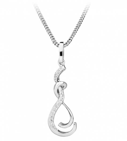 Silver Cat Elegantní náhrdelník se zirkony SC429 - Náhrdelníky