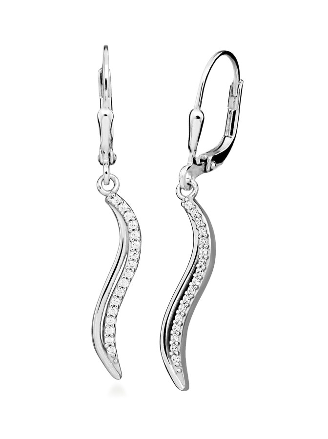 Silver Cat Stříbrné visací náušnice s čirými zirkony Beauty SC597 Silver Cat Stříbrné visací náušnice s čirými zirkony Beauty SC597 - Náušnice Visací náušnice