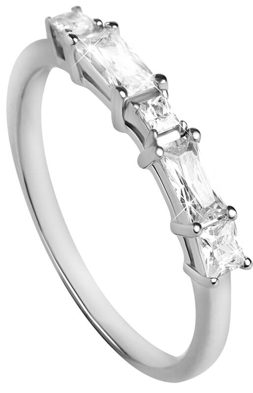 Silver Cat Zářivý prsten se zirkony SC302 54 mm - Prsteny Prsteny s kamínkem