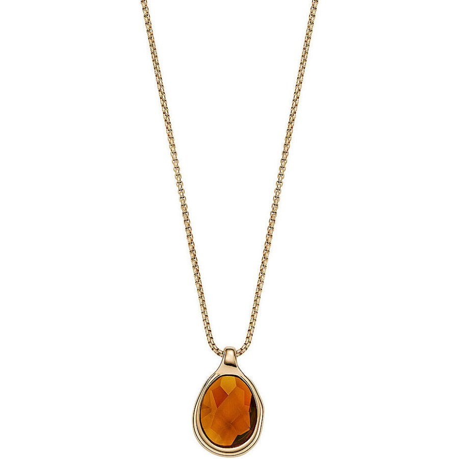 Skagen Elegantní pozlacený náhrdelník Sea Glass Honey SKJ1736710 - Náhrdelníky