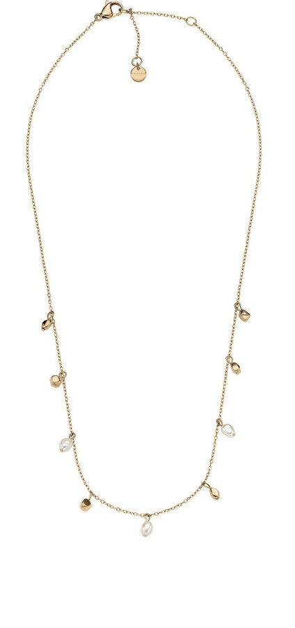 Skagen Pozlacený náhrdelník s&nbsp;perlami Agnethe SKJ1879710 - Náhrdelníky Perlové náhrdelníky