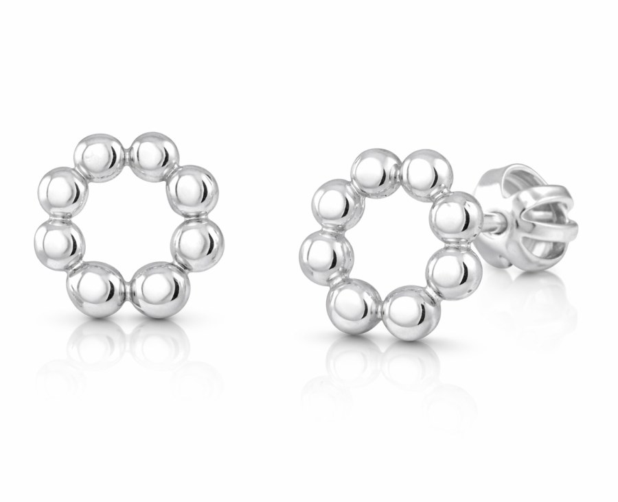 Soliter Minimalistické stříbrné náušnice Kroužky 431 001 02805 04 - Náušnice Pecky