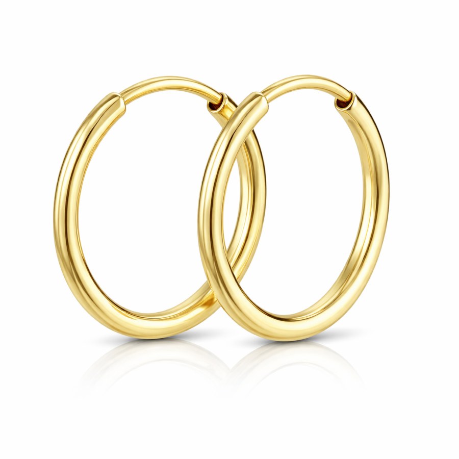 Soliter Náušnice zlaté kruhy 231 001 00487 - Náušnice Kruhy