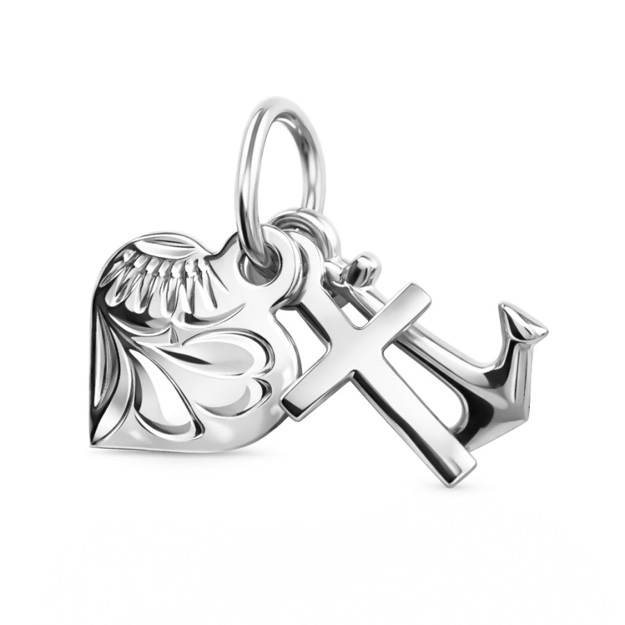 Soliter Přívěsek láska, víra, naděje z&nbsp;bílého zlata 242 001 00077 07 - Přívěsky Přívěsky na řetízky