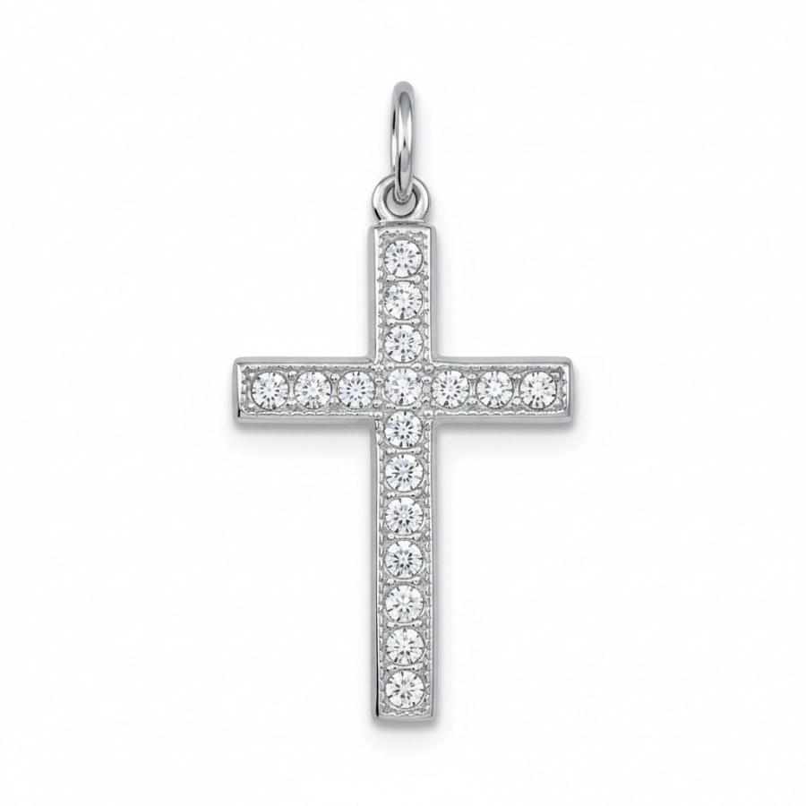 Soliter Stříbrný přívěsek Křížek s&nbsp;krystaly 448 001 00134 04 - Přívěsky Přívěsky na řetízky
