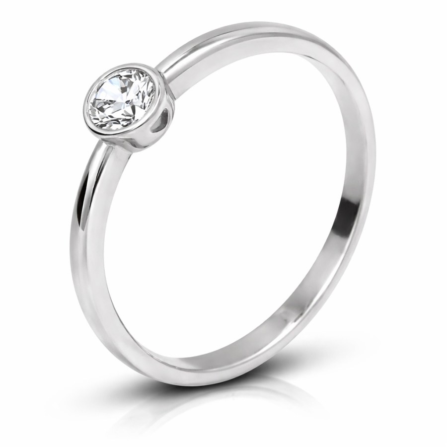 Soliter Stříbrný zásnubní prsten 426 001 00575 04 53 mm - Prsteny Prsteny s&nbsp;kamínkem