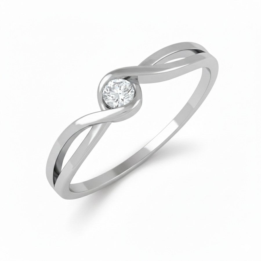 Soliter Zásnubní prsten z&nbsp;bílého zlata 226 001 01037 07 61 mm - Prsteny Zásnubní prsteny
