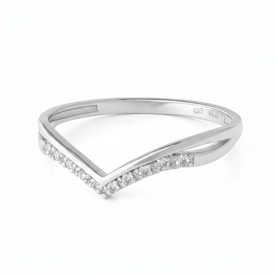 Soliter Zásnubní prsten z&nbsp;bílého zlata se zirkony 229 001 00886 07 52 mm - Prsteny Prsteny s&nbsp;kamínkem