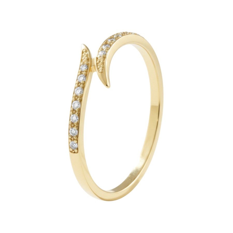 Soliter Zásnubní prsten ze žlutého zlata se zirkony 229 001 00875 00 52 mm - Prsteny Prsteny s&nbsp;kamínkem