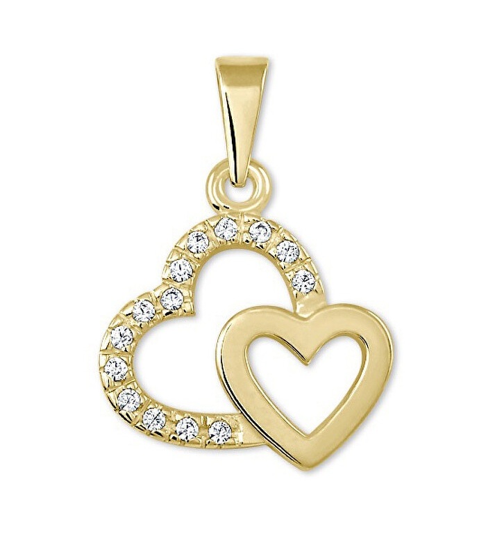 Soliter Zlatý přívěsek Dvě srdce 745 249 001 00490 0000000