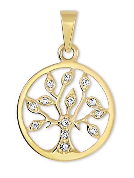 Soliter Zlatý přívěsek Strom života s&nbsp;krystaly 249 001 00442 - Přívěsky Přívěsky na řetízky