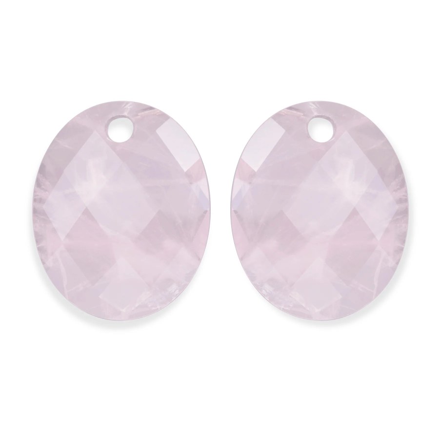 Sparkling Jewels Oválné přívěsky na náušnice z růženínu EAGEM13-RO Sparkling Jewels Oválné přívěsky na náušnice z růženínu EAGEM13-RO - Přívěsky a korálky