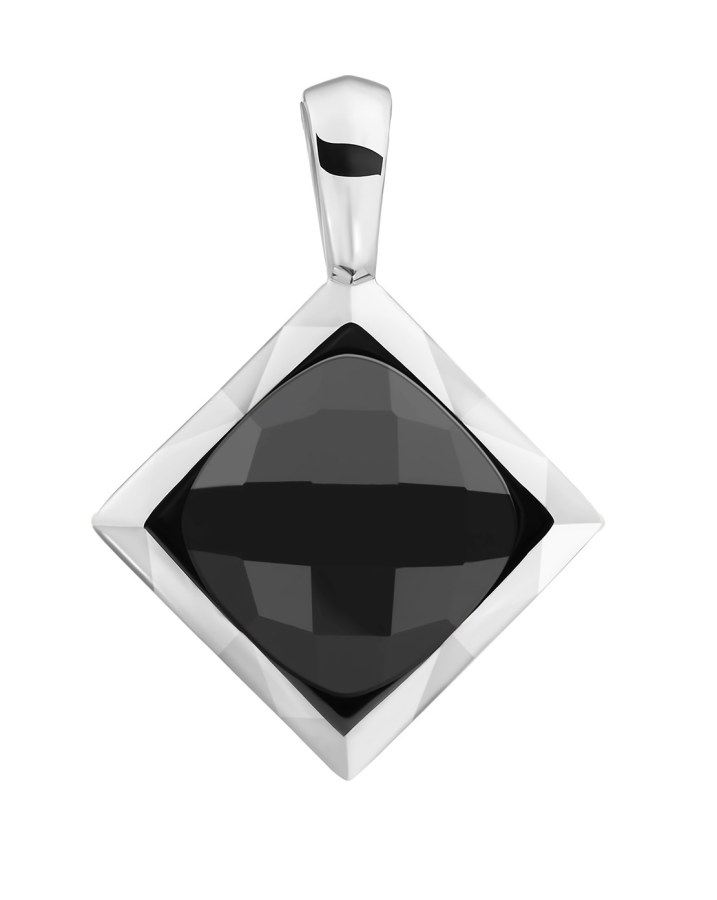 Sparkling Jewels Stříbrný přívěsek s onyxem SP32-G07 Sparkling Jewels Stříbrný přívěsek s onyxem SP32-G07 - Přívěsky a korálky