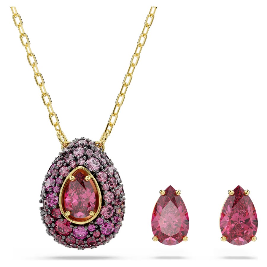 Swarovski Pozlacená sada šperků Tear Drop Sublima 5752883 (náhrdelník, náušnice)