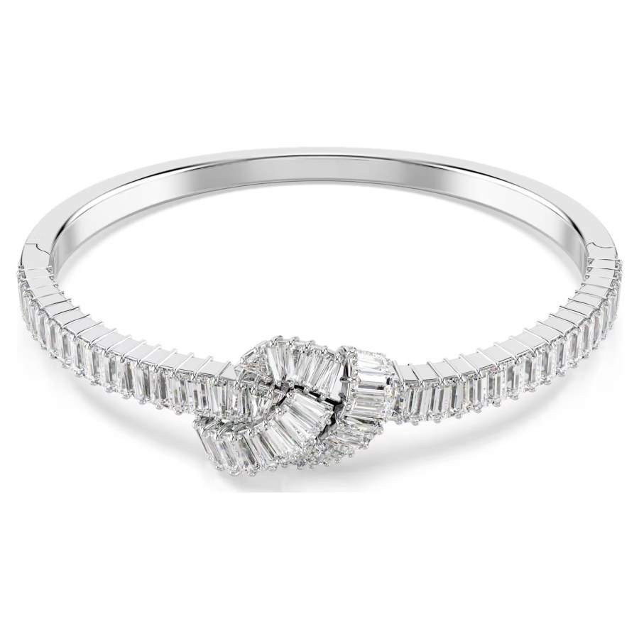 Swarovski Blyštivý pevný náramek Uzlík se zirkony Matrix 5727120 16,8 cm