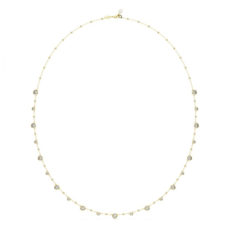 Swarovski Dlouhý pozlacený náhrdelník s křišťály Imber 5680091 - Náhrdelníky