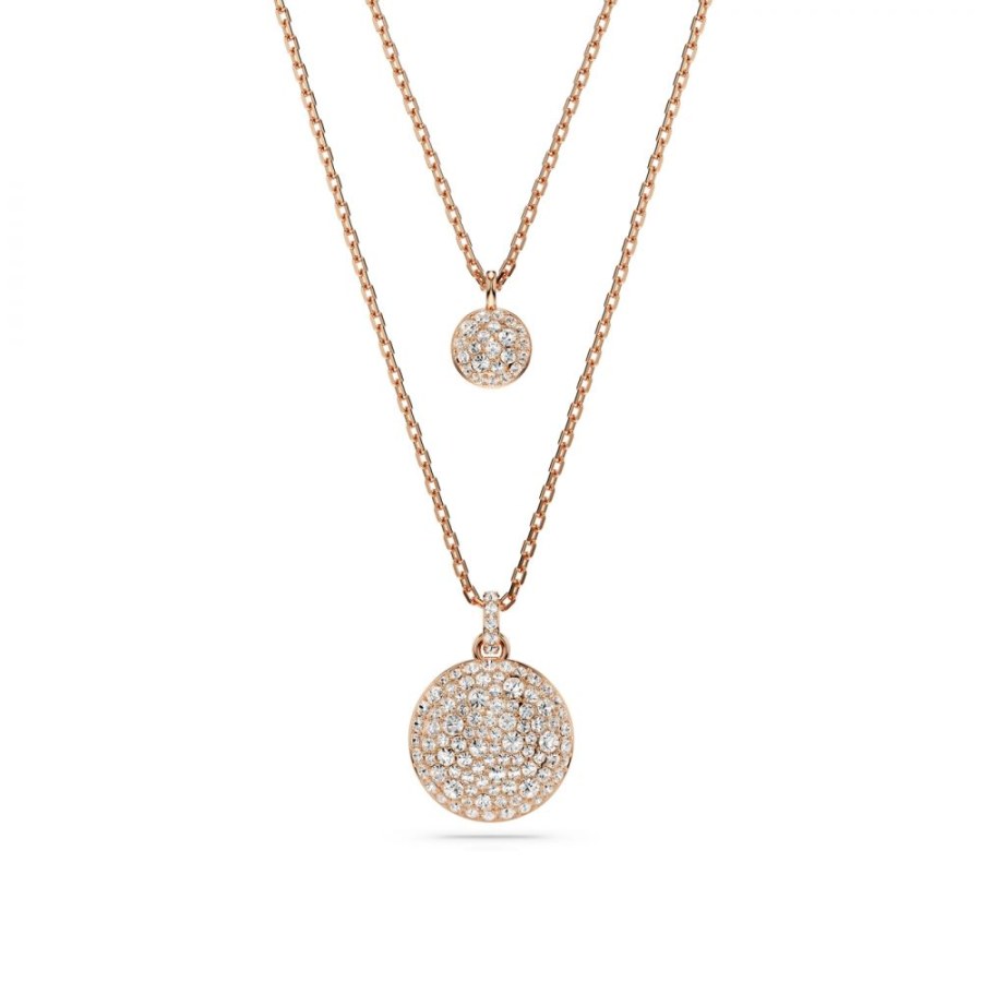 Swarovski Dvojitý bronzový náhrdelník Meteora 5683449 - Náhrdelníky