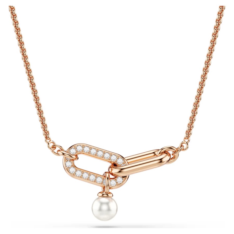 Swarovski Elegantní bronzový náhrdelník s krystaly Constella 5728589 - Náhrdelníky Náhrdelníky s kameny