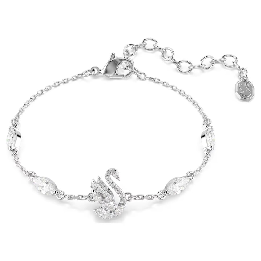 Swarovski Elegantní náramek se zirkony Swan 5758682