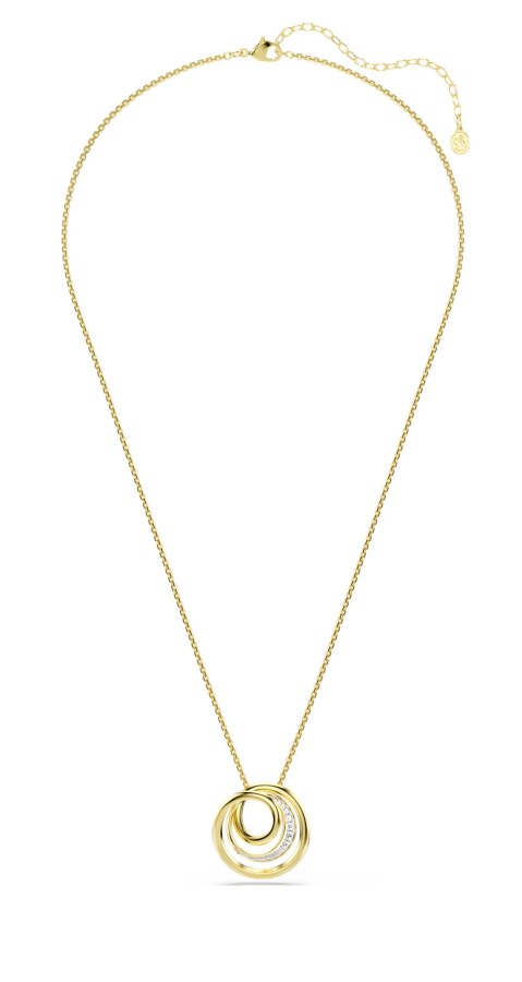 Swarovski Elegantní pozlacený náhrdelník Hyperbola 5740410