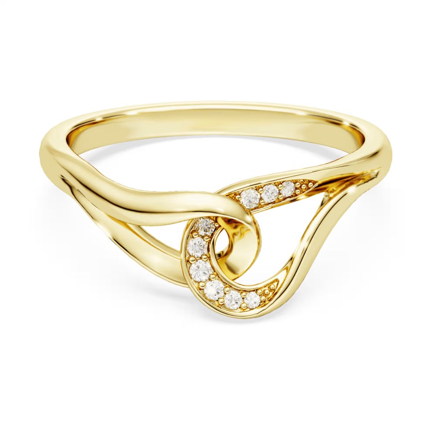 Swarovski Elegantní pozlacený prsten se zirkony Classica 5746011 50 mm